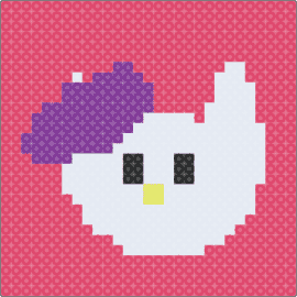 Hello kitty - hello kitty,sanrio,head,panel,simple,white,purple,pink