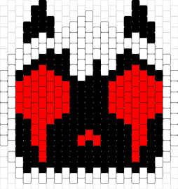 Lamb - lamb,cotl,cult of the lamb,head,charm,character,video game,black,red,white