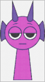 Durple sprunki - durple,sprunki,incredibox,character,video game,purple