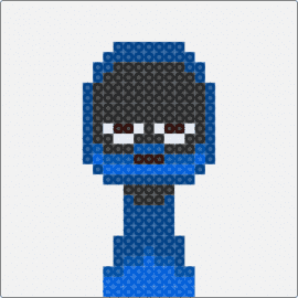 JEVIN (HORROR) - jevin,sprunki,incredibox,character,video game,blue,black