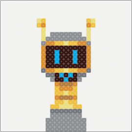 FUN BOT (NORMAL) - fun bot,sprunki,incredibox,character,video game,gray,yellow