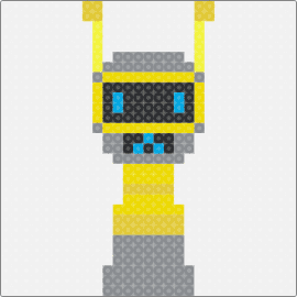 FUN BOT (HORROR) - fun bot,sprunki,incredibox,character,video game,gray,yellow