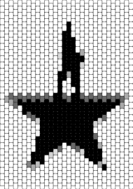 Hamilton - hamilton,logo,musical,star,panel,black,white