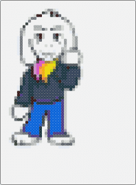 Storyshift Asriel - asriel,storyshift,undertale,character,video game,white,blue