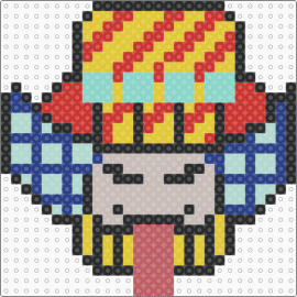 Charlotte Perospero 🍬 - charlotte perospero,one piece,anime,head,character,colorful,red,yellow,blue