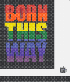 born this way - rainbow,pride,sign