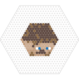 Steve (Head) - Minecraft - steve,minecraft,block,charm,head,video game,tan,brown