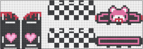 Trinket  Shelf (Gloomy Bear) - black,pink