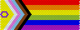 progress flag banner for walls or to be made into a bag - progress,pride,flag,banner,colorful,tapestry,panel