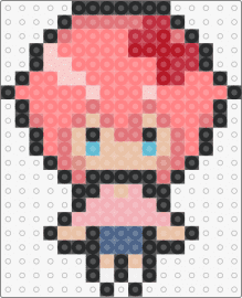 Casual Chibi Sayori - sayori,ddlc,doki doki literature club,character,chibi,video game,pink,tan