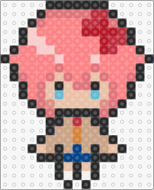 Chibi Sayori - sayori,ddlc,doki doki literature club,character,chibi,video game,pink,tan