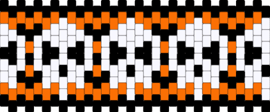 Remixed scenecore cuff - white,orange
