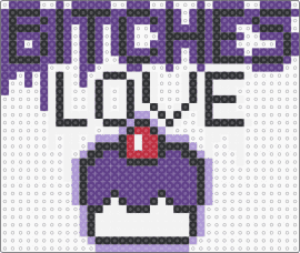 b!tches love cake - purple