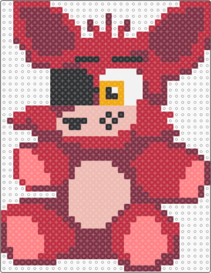 foxy plush - brown,red
