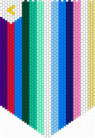 lgbt flag banner- poly, mlm, twink - purple,blue,teal