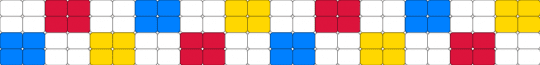 clowncore ladder cuff - yellow,blue,red