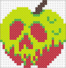 poison apple - green,red