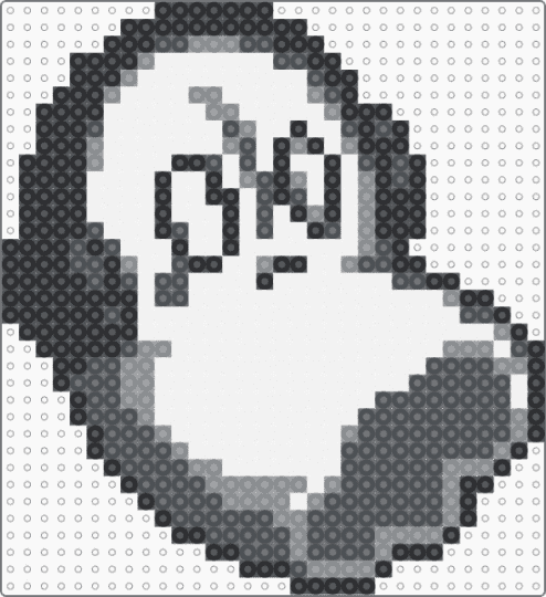 lil ghost dude - gray,white