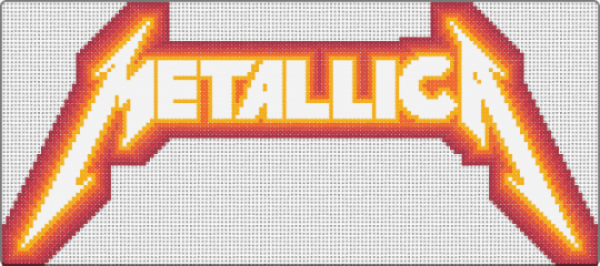 metallica logo wip - red,orange
