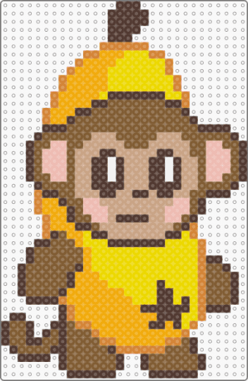 banana monkey - brown,orange,tan