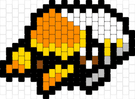 Grub - grubbin,pokemon,character,gaming,shell,orange,yellow,white