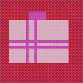 Art - gift,present,box,panel,pink,red