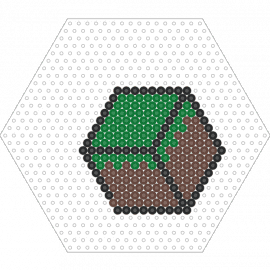 Minecraft Grass block - grass,minecraft,block,video game,green,brown