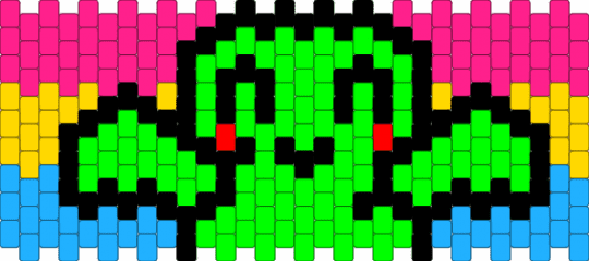 Two Pan Flag - green,pink,tpot,two,pride,bfdi,pansexual