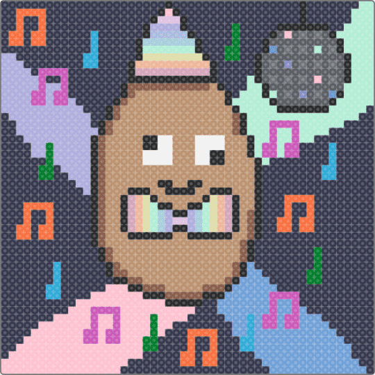🎉🎉Parry the potato🎉🎉 - beige,pink,light blue,purple
