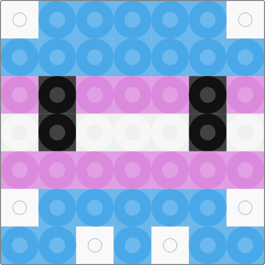 Trans octopus! - light blue,pink