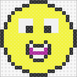 Cross eyed smiley - emoji,smiley,face,charm,silly,yellow