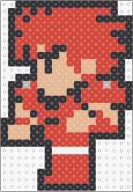 Final Fantasy 1 Fighter - fighter,final fantasy,video game,character,8bit,arcade,red,tan