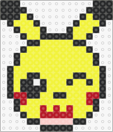 Pikachu face - pikachu,pokemon,character,gaming,yellow