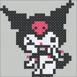 Kuromi - kuromi,sanrio,kawaii,character,black,white,gray