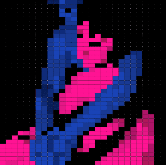 Who really cares album cover - black,blue,pink,tv girl,album,album cover