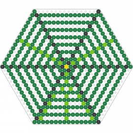 pattern - web,hexagon,geometric,green