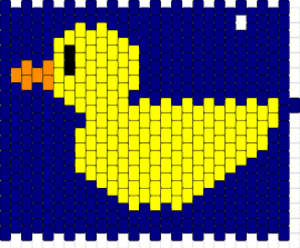 Duck pattern - duck,water,bird,animal,yellow,blue