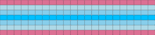 transmasc ladder cuff - pink,light blue