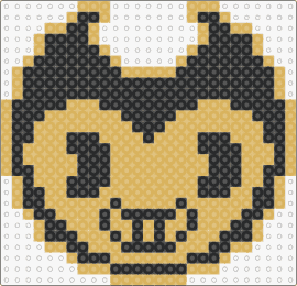 Bendy (ˊᗜˋ) - bendy,bendy and the ink machine,head,character,smile,video game,black,tan