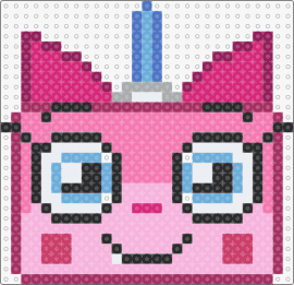 Unikitty (>‿‿0) - unikitty,head,character,animal,tv show,cartoon,cute,pink,light blue