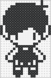 Omori - sunny,omori,chibi,character,video game,black,white