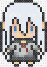 Yoisaki Kanade - kanade yoisaki,vocaloid,project sekai,music,character,chibi,white,gray