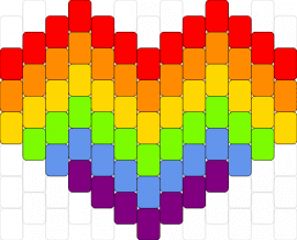 Rainbow/Pride Heart - heart,rainbow,pride,charm