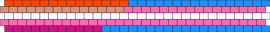 lesbian / trans - lesbian,trans,pride,cuff,orange,pink,light blue