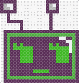 VEE (lazy) - vee,dandys world,head,character,video game,purple,green