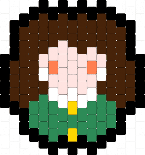 Abbadon Charm (for Th4t1r4tc00nth31r4n) - brown,green