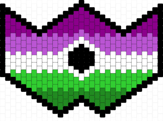 Voidpunk Flag Mask - pink,green