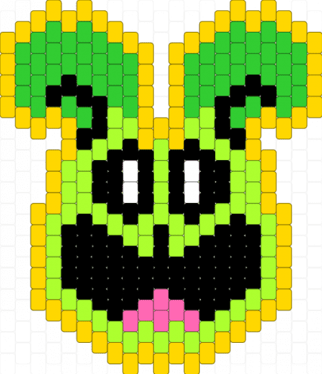 Hoppy Hopscotch Charm - yellow,green,poppyplaytime,smilingcritters,hoppyhopscotch