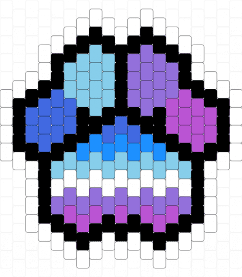 Chunky Berrisexual Paw (for Finnlovescats) - purple,light blue