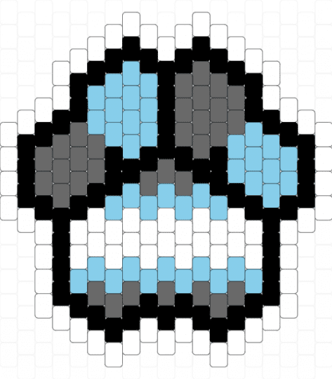 Chunky Demiboy Paw (for Nyx_patterns) - light blue,gray